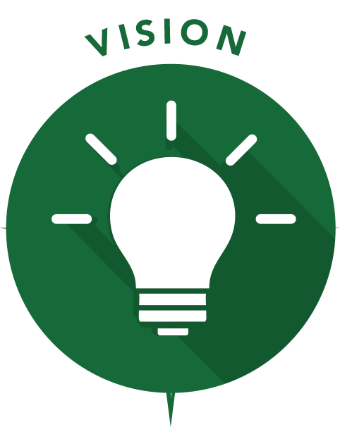 Alliant National Title Insurance Company 'Purpose' badge, featuring a circular blue icon with a white, stylized light bulb in the center surrounded by four lines coming off the bulb signifying light, representing the company's commitment to purpose-driven operations as part of 'The Alliant National Way.